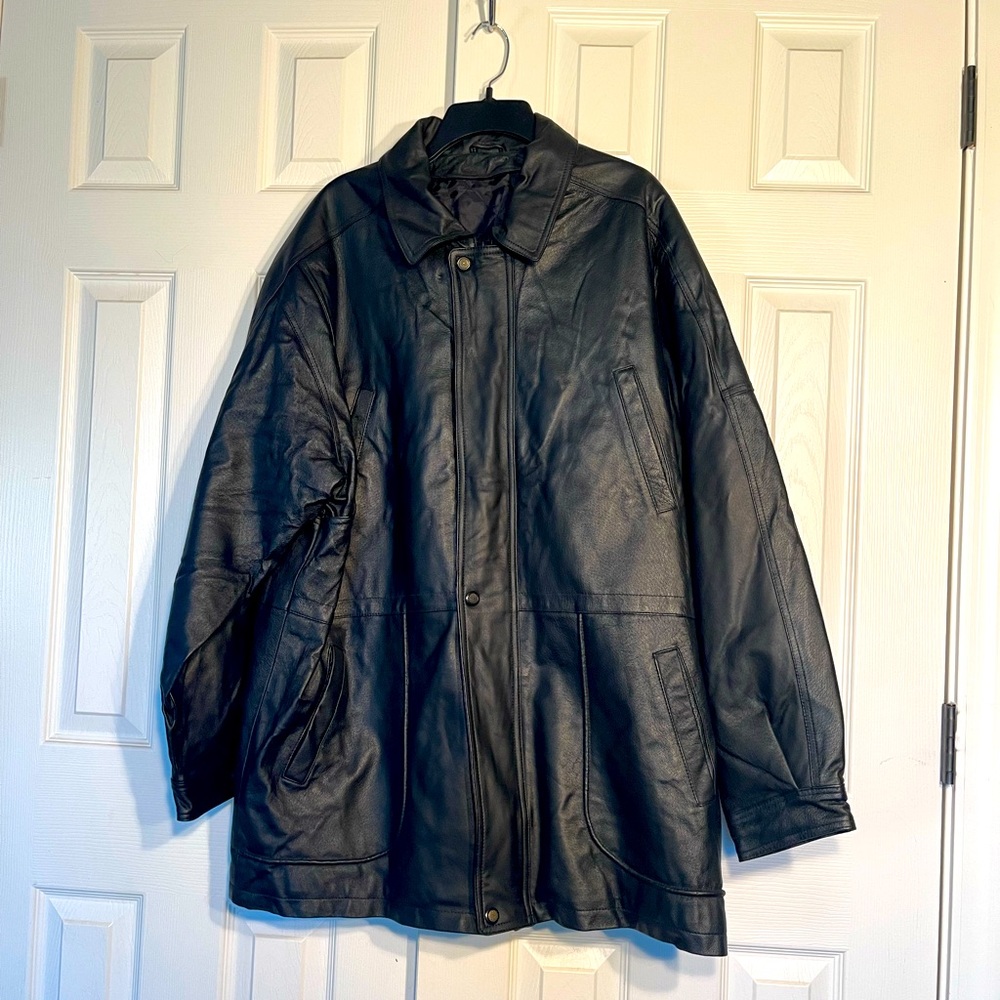 Barley used at John’s bay leather jacket size XL